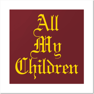 All My Children TV Show Family Album Logo Posters and Art